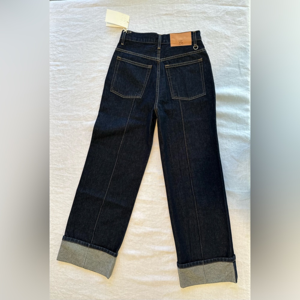 Ulla Johnson- The Genevieve Topstitch Nonstretch Jeans-size 27 - Picture 7 of 16